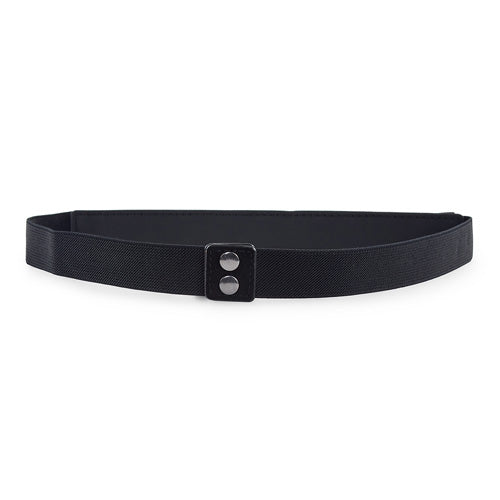 Floral Design Ladies Elastic Belt#color_golden