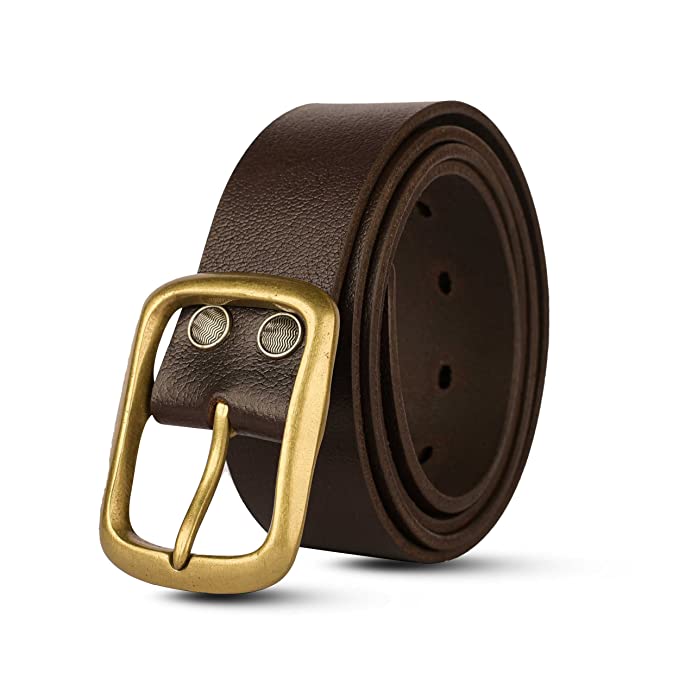 Genuine leather deals belts online