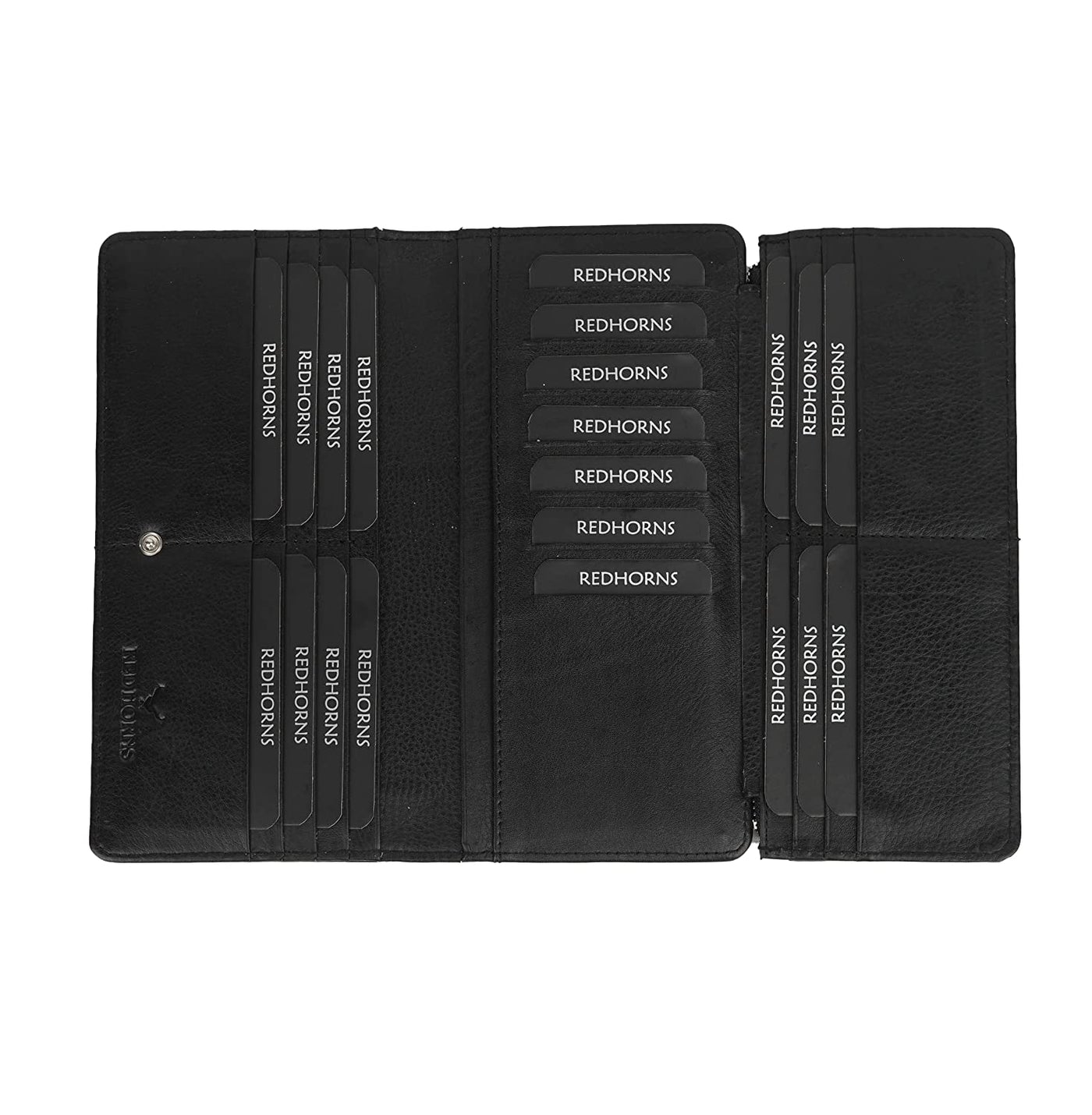 Women's Genuine Leather Wallet  Black#color_black