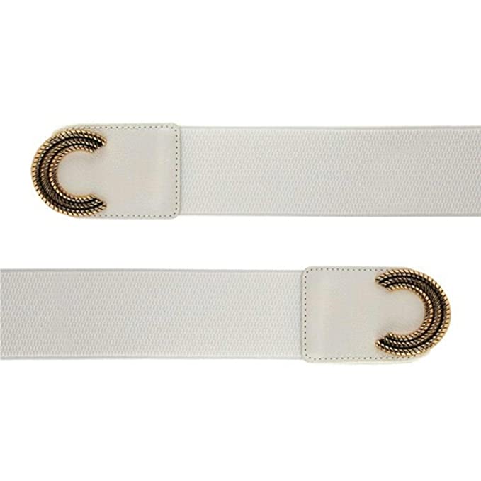 Redhorns Elastic Ladies Wide Belt#color_white