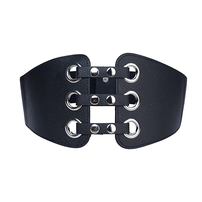 Redhorns Elastic Ladies Wide Belt#color_black