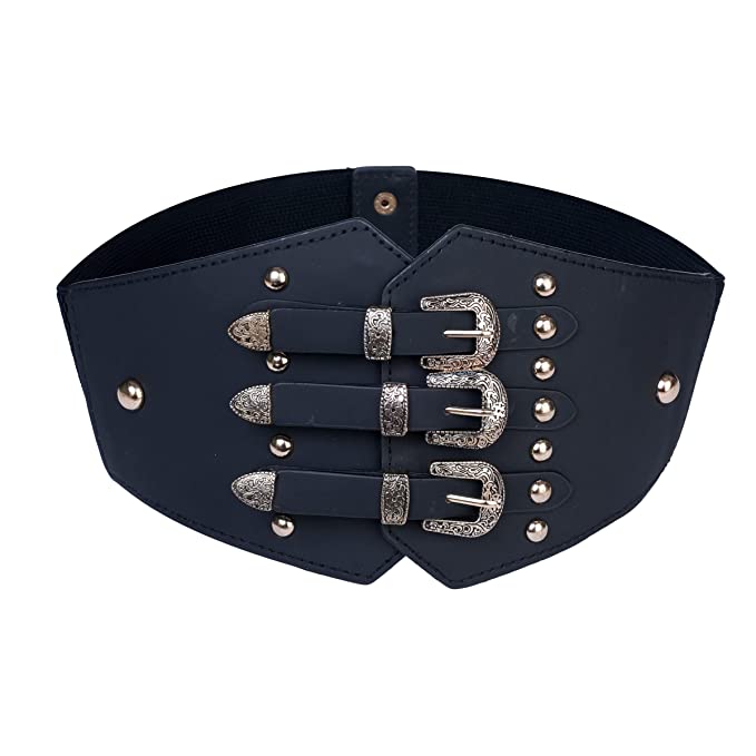 Redhorns Elastic Ladies Wide Belt#color_black
