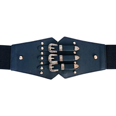 Redhorns Elastic Ladies Wide Belt#color_black
