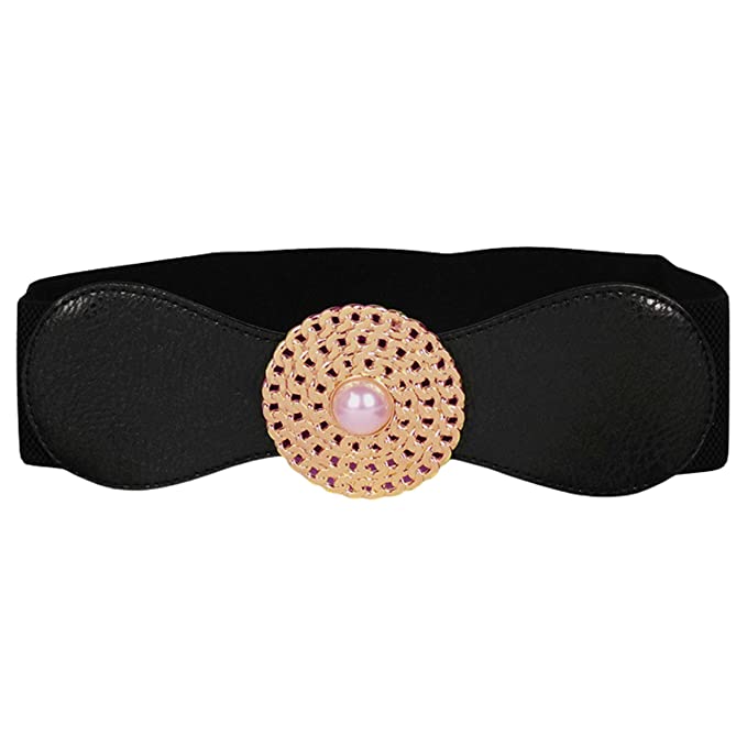 Redhorns Elastic Ladies Wide Belt#color_black