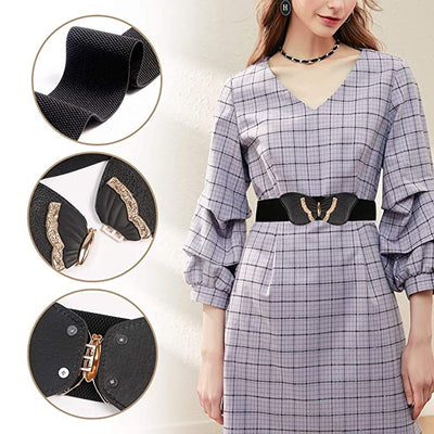 Redhorns Elastic Ladies Wide Belt#color_black