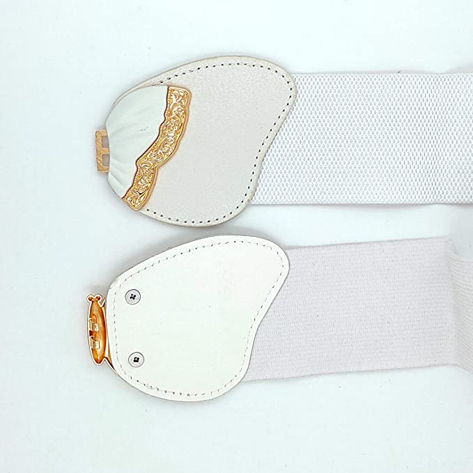 Redhorns Elastic Ladies Wide Belt#color_white