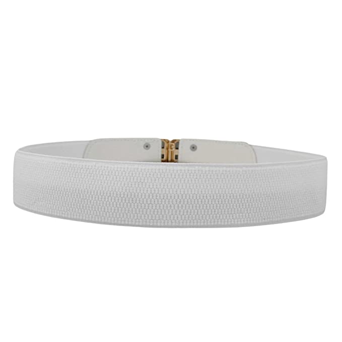 Redhorns Elastic Ladies Wide Belt#color_white