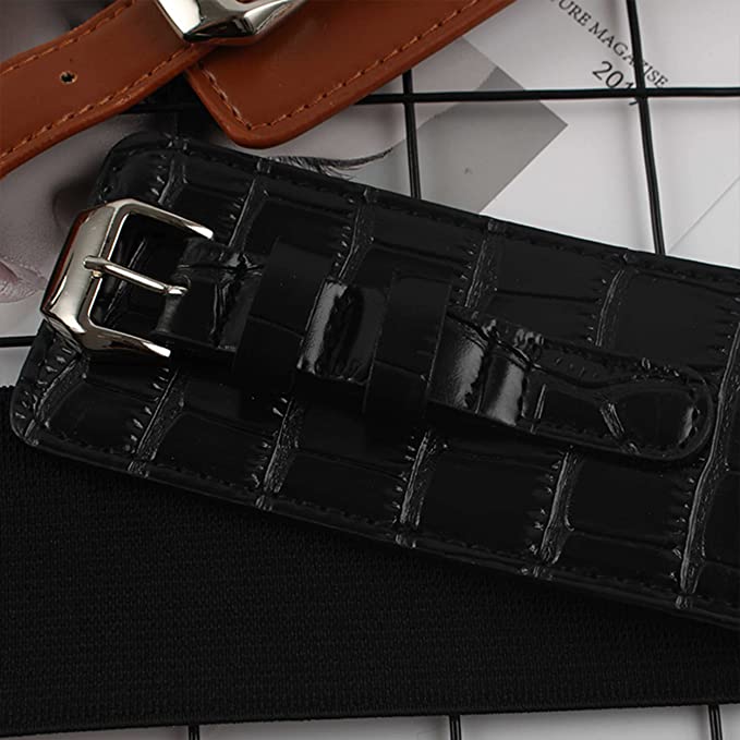 Redhorns Elastic Ladies Wide Belt#color_black