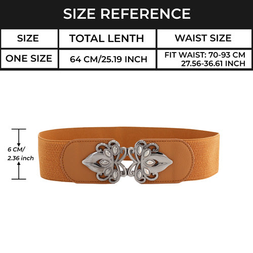 Redhorns Ladies Elastic Waist Belt#color_brown