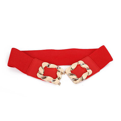 Redhorns Elastic Ladies Waist Belt#color_red