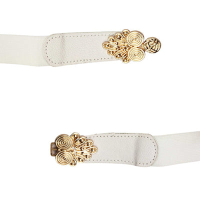 Redhorns Designer Womens Waist Belt#color_white