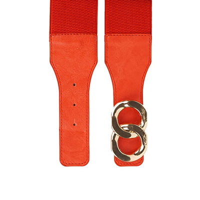 Redhorns Elastic Red Ladies Belt#color_red