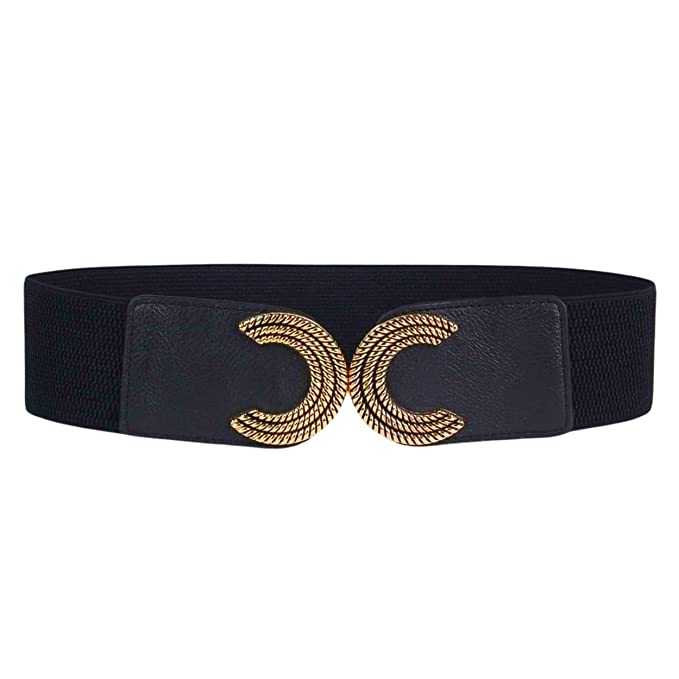 Redhorns Elastic Ladies Wide Belt#color_black