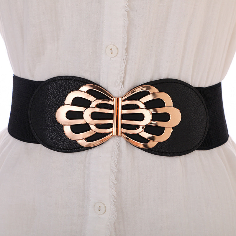 Redhorns Elastic Ladies Wide Belt#color_black