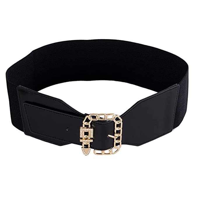 Redhorns Elastic Ladies Wide Belt#color_black