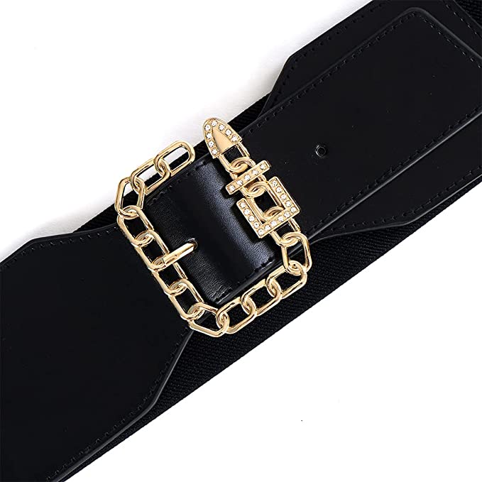 Redhorns Elastic Ladies Wide Belt#color_black