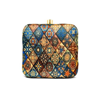 Mandala Art Graphic Printed Women's Clutch Bag Multicolor