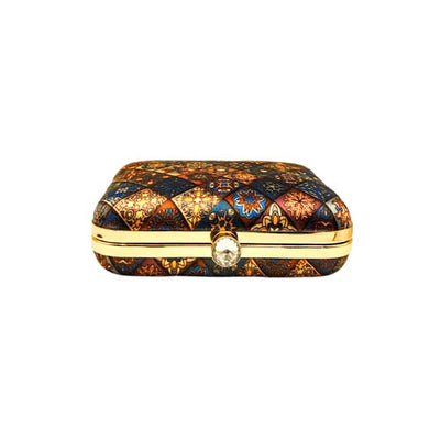 Mandala Art Graphic Printed Women's Clutch Bag Multicolor