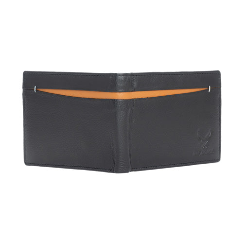 Men's Genuine Leather Wallet  Black#color_black