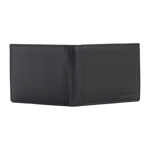 Men's Genuine Leather Wallet Black#color_black