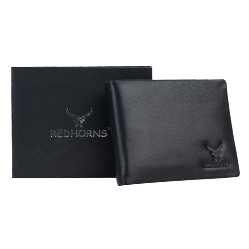 Men's Genuine Leather Wallet black#color_black