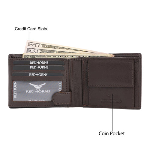 Men's Wallet Brown#color_dark-brown