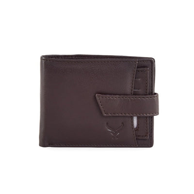 Leather Wallet Men's N. Blue#color_dark-brown