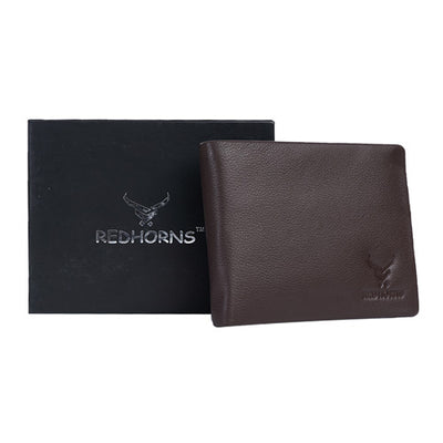 Men's Genuine Leather Wallet d brown#color_dark-brown