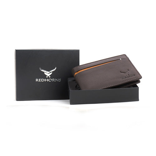 Men's Genuine Leather Wallet  D. Brown#color_dark-brown