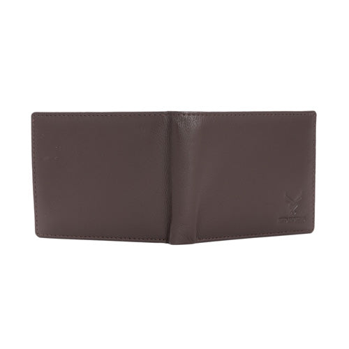 Men's Genuine Leather Bi-Fold Wallet#color_dark-brown