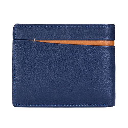 Men's Genuine Leather Wallet  Navy blue#color_navy-blue