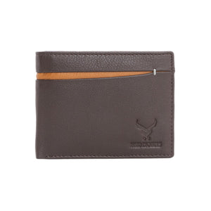 Men's Genuine Leather Wallet  R. Brown#color_redwood-brown