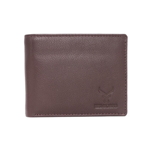 Men's Genuine Leather Wallet R Brown#color_redwood-brown
