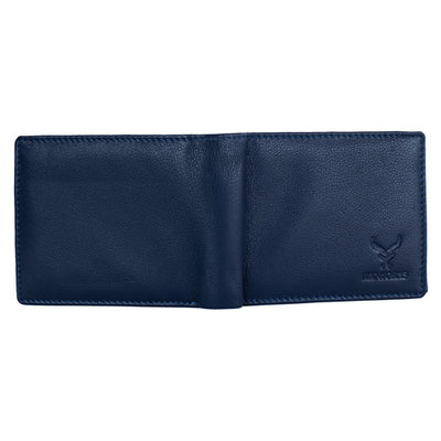 Men's Genuine Leather Wallet Navy Blue#color_navy-blue