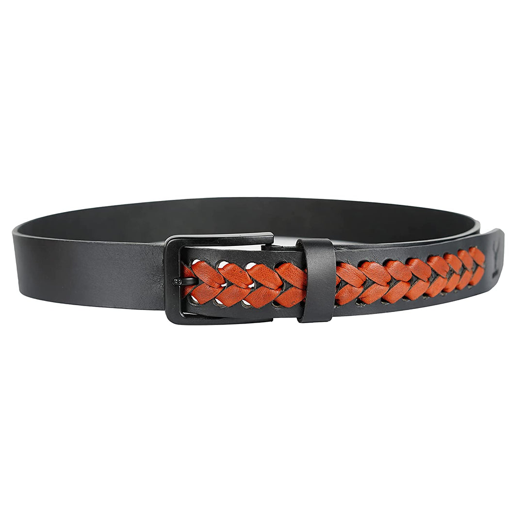 Redhorns Pure Leather Mens Belt#color_black