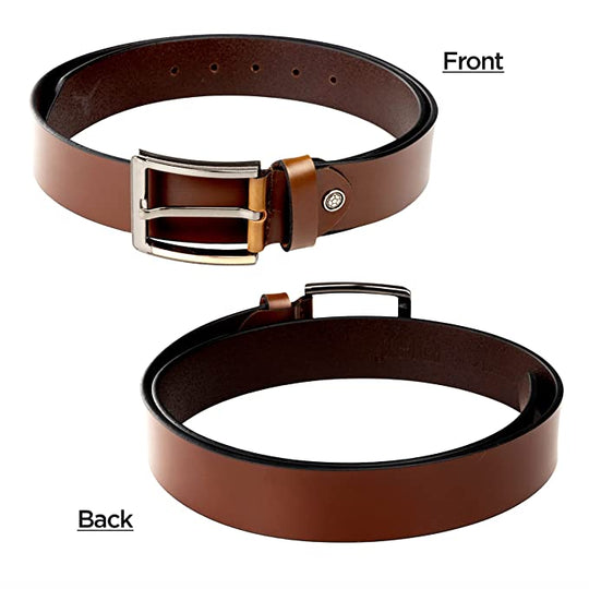 Classic Genuine Leather Belt for Men | Gents Leather Belt for Formal, Casual, Jeans & Trousers (GB25B)