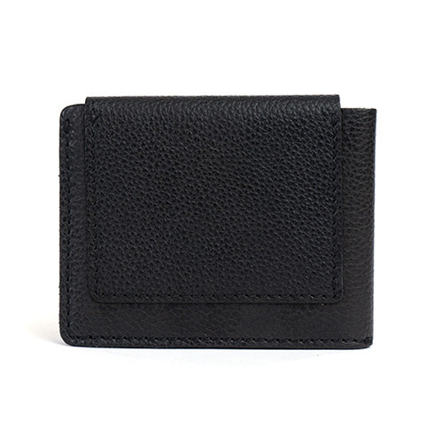 Mens guenuine leather wallet black#color_black