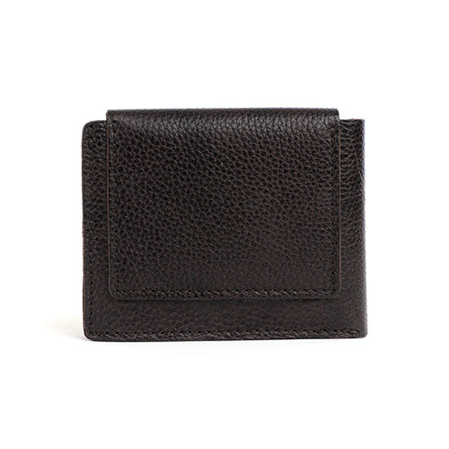 Mens guenuine leather wallet dark brown#color_dark-brown