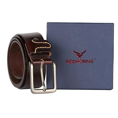 Redhorns Pure Leather Mens Belt#color_tan