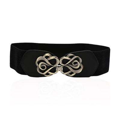 Redhorns Designer Elastic Ladies Waist Belt#color_black