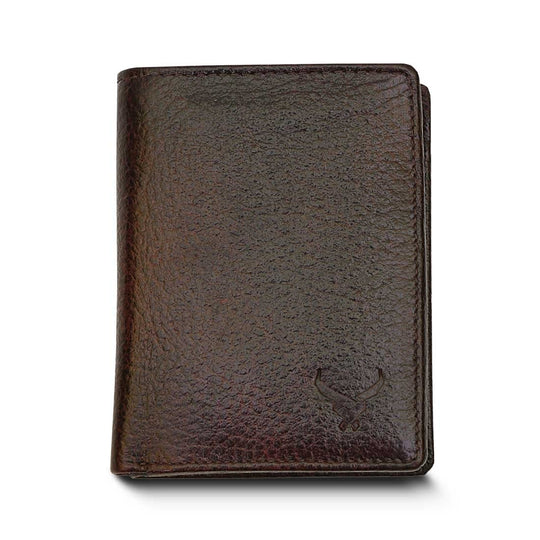 Men's Genuine Leather Bi-Fold Wallet#color_bombay-brown