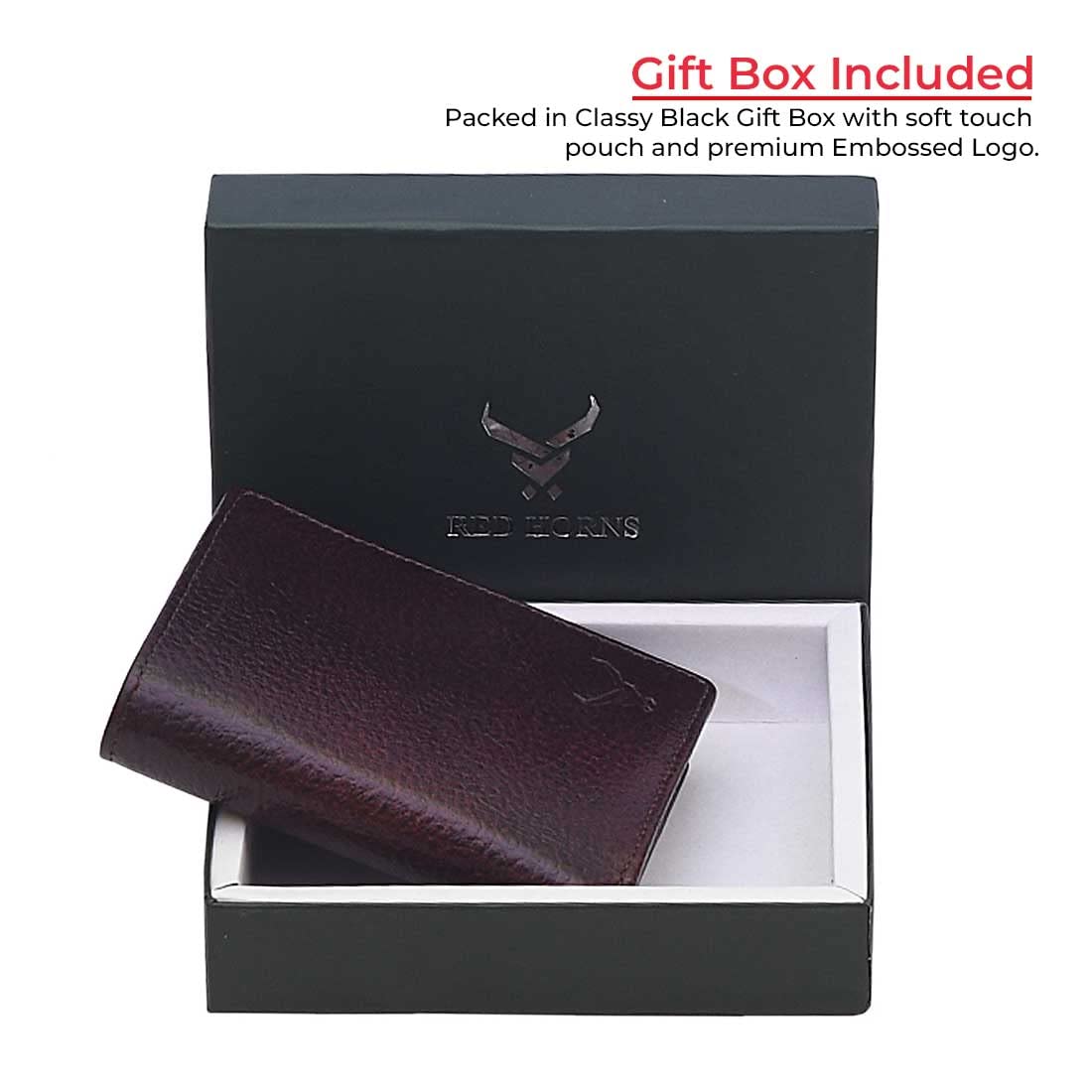 Men's Genuine Leather Bi-Fold Wallet#color_bombay-brown