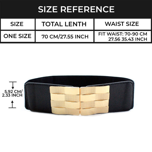 Square Shaped Belt Black#color_black