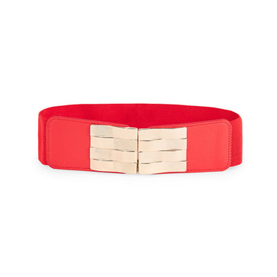 Square Shaped Belt Red#color_red