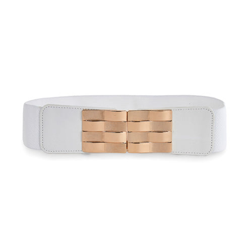 Square Shaped Belt White#color_white