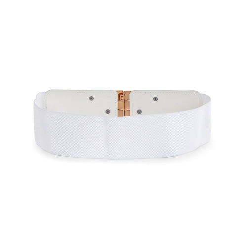 Square Shaped Belt White#color_white