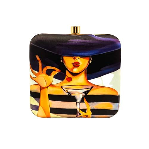 Trish Biddle Girl Graphic Printed Women's Clutch Bag