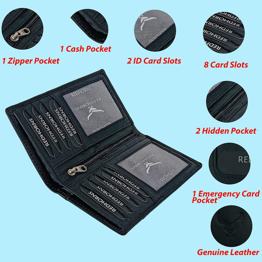 Unisex Leather Cardholder#color_black