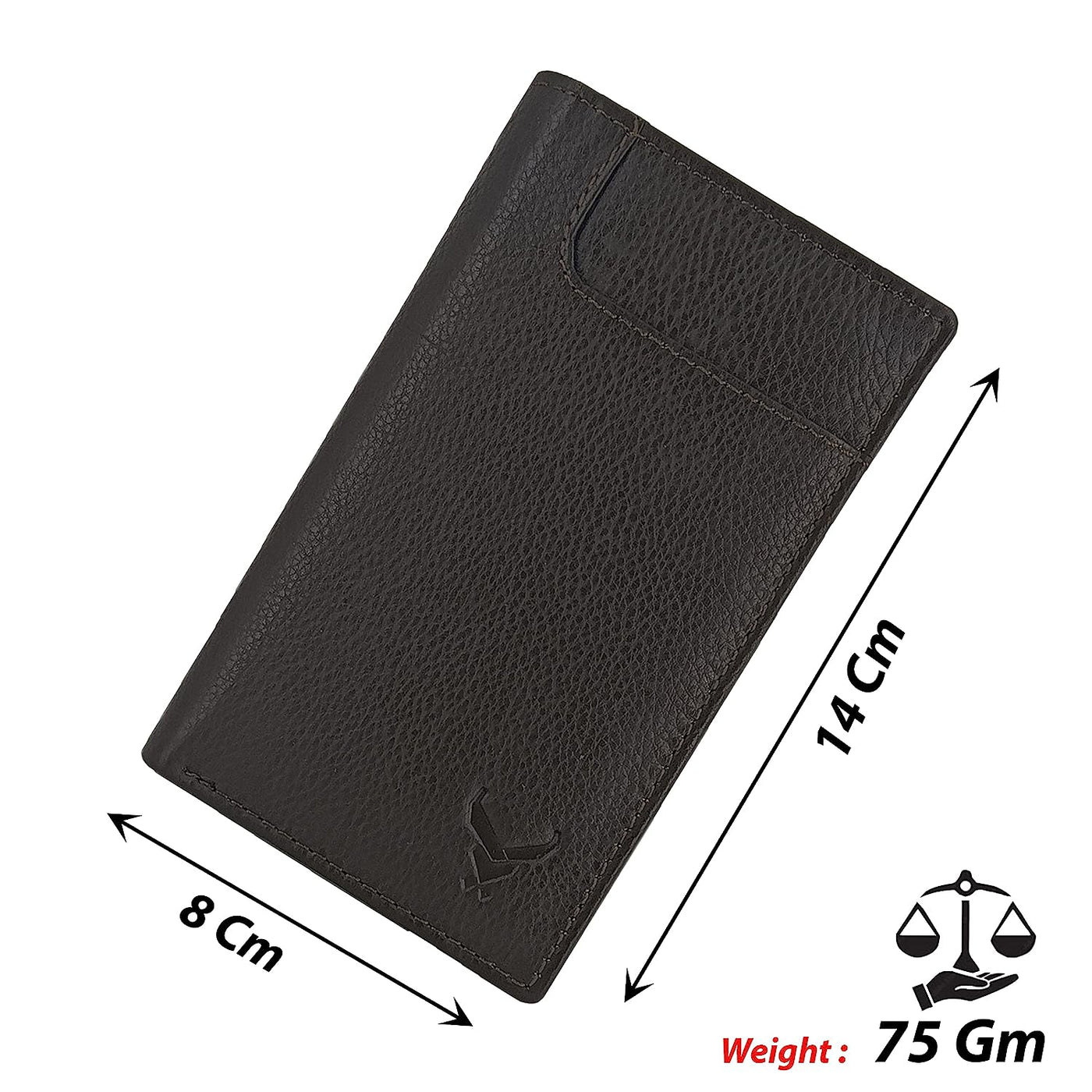 Unisex Leather Cardholder#color_brown