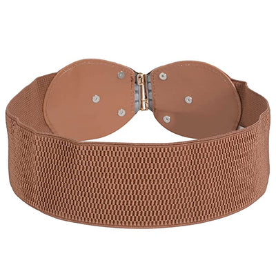 Redhorns Elastic Ladies Wide Belt#color_brown